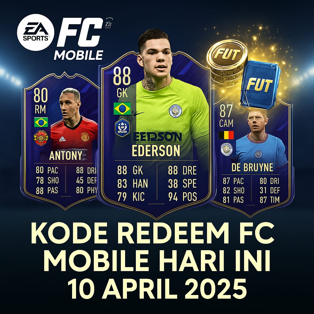 Update Kode Redeem FC Mobile 10 April 2025: Klaim Sekarang! Gratis Card Pack & Coin Buat Upgrade Skuad