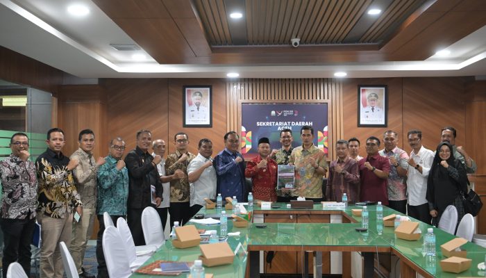Bahas Persiapan PORA XV Tahun 2026, Plt Sekda Aceh Terima Audiensi Bupati Aceh Jaya