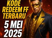 Buruan Cek! Kode Redeem FF Terbaru 5 Mei 2025 Hadirkan Skin Gilded Mask, Token SG2, dan Bundle Midnight Ace Spesial Sultan