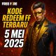 Buruan Cek! Kode Redeem FF Terbaru 5 Mei 2025 Hadirkan Skin Gilded Mask, Token SG2, dan Bundle Midnight Ace Spesial Sultan