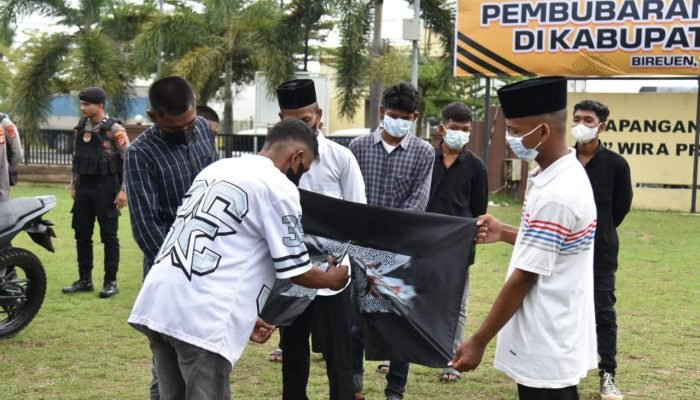 Polres Bireuen Gelar Deklarasi Pembubaran Geng Motor