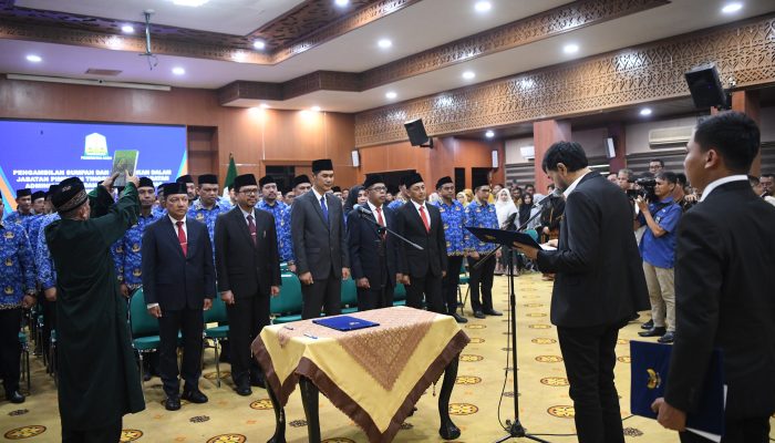 Mualem Lantik 74 Pejabat, M Nasir Masih Plt Sekda Aceh, Dr Husnan Kepala Bappeda 