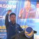 Wakil Ketua DPRK Banda Aceh Daniel Abdul Wahab saat memberikan sambutan pada acara silaturahmi dan temu ramah bersama para Kader Nasdem se Kota Banda Aceh di Balee Meusapat Restorasi, Banda Aceh, Minggu 18 Mei 2025