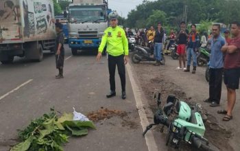 Kecelakaan mengakibat pengendara Sepeda Listrik