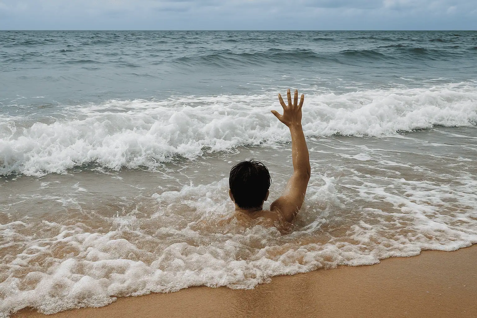 ilustrasi Pemuda Terseret Arus di Pantai Ritieng, Satu Hilang Menjelang Magrib