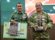 Bupati dan Dandim 0208/AS Menerima Penghargaan TMMD ke-124