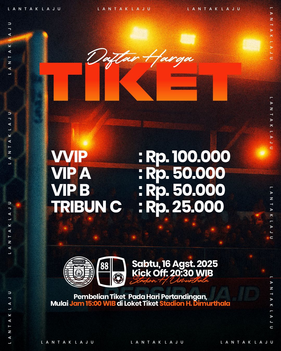 Harga Tiket Persiraja vs Barito Putera Mulai Rp 25 Ribu VVIP 100 Ribu, Buruan Sebelum Kehabisan