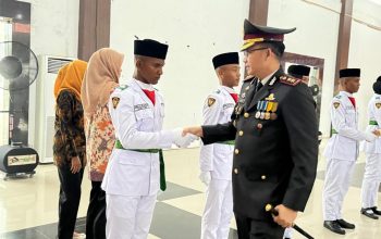Kapolres Pidie Hadiri Pengukuhan Paskibraka Kabupaten Pidie Tahun 2025