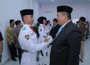 Bupati Asahan Lantik Paskibraka HUT RI Ke -80