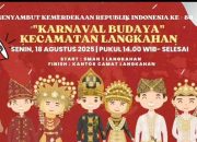 Balap Karung, Tarik Tambang, hingga Kejar Bebek Akan Warnai HUT RI di Langkahan