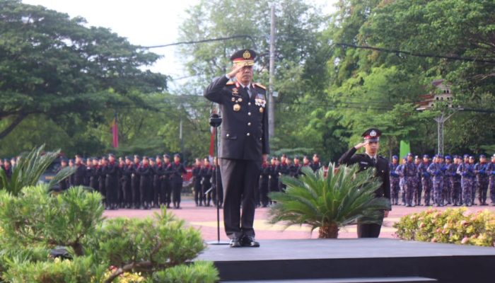 Brigjen Ari Wahyu Widodo Pimpin Upacara HUT ke-80 RI di Mapolda Aceh