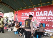 Polres Pidie Ikut Serta Donor Darah pada Hari Lahir Kejaksaan RI ke-80
