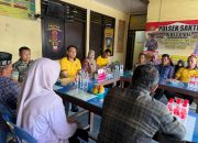 Kapolres Pidie Gelar Program Jum’at Curhat Bersama Masyarakat di Polsek Sakti