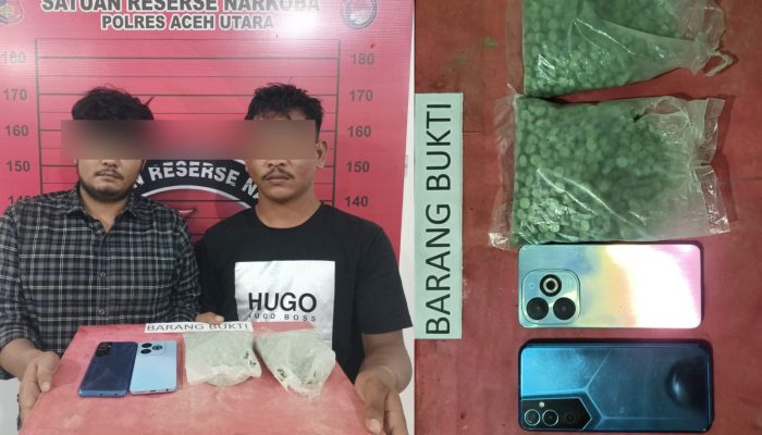 Dua Pemuda Aceh Ditangkap Bawa 1.350 Ekstasi di SPBU Geudong
