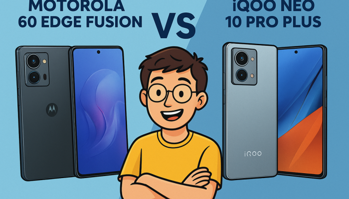 Pertarungan Dua Ponsel, Motorola 60 Edge Fusion vs iQOO Neo 10 Pro Plus