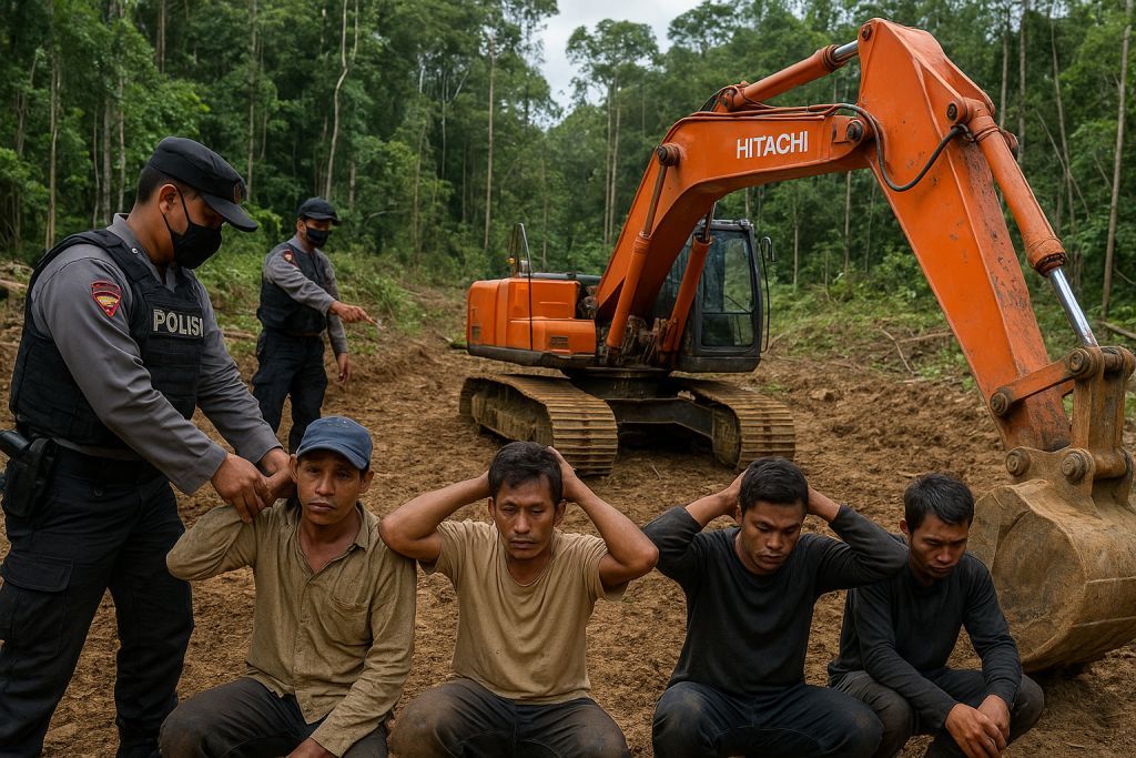 Foto Ilustrasi Penambang Emas