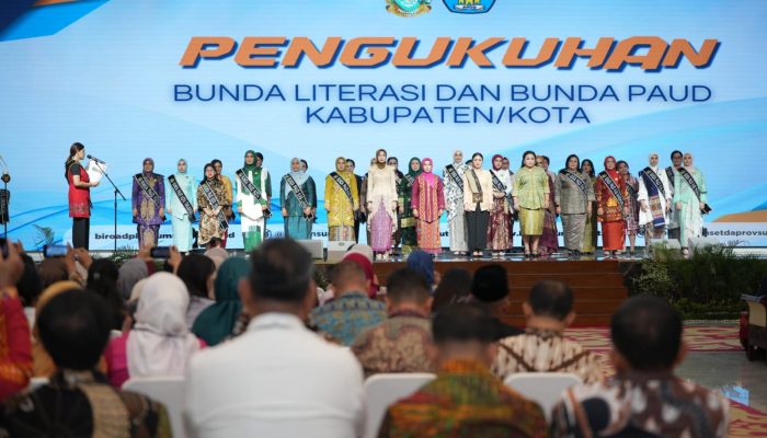Pengukuhan Bunda Literasi dan Bunda Paud Se – Kabupaten/Kota di Sumut