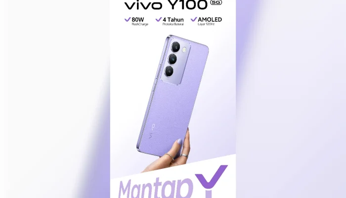 Vivo Y100 5G, HP AMOLED 6,67 Inci dengan Pengisian 80W