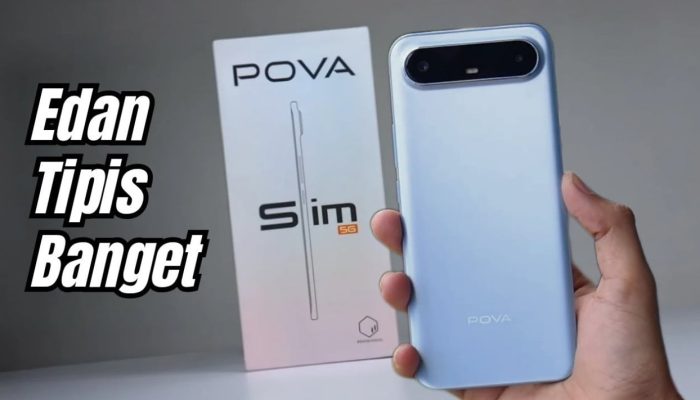 Tecno POVA Slim 5G, Smartphone Tipis dengan Performa Tangguh