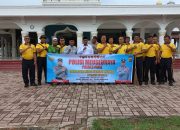 Polres Pidie Gelar Polisi Meuseuraya Menjaga Kebersihan Lingkungan Mesjid