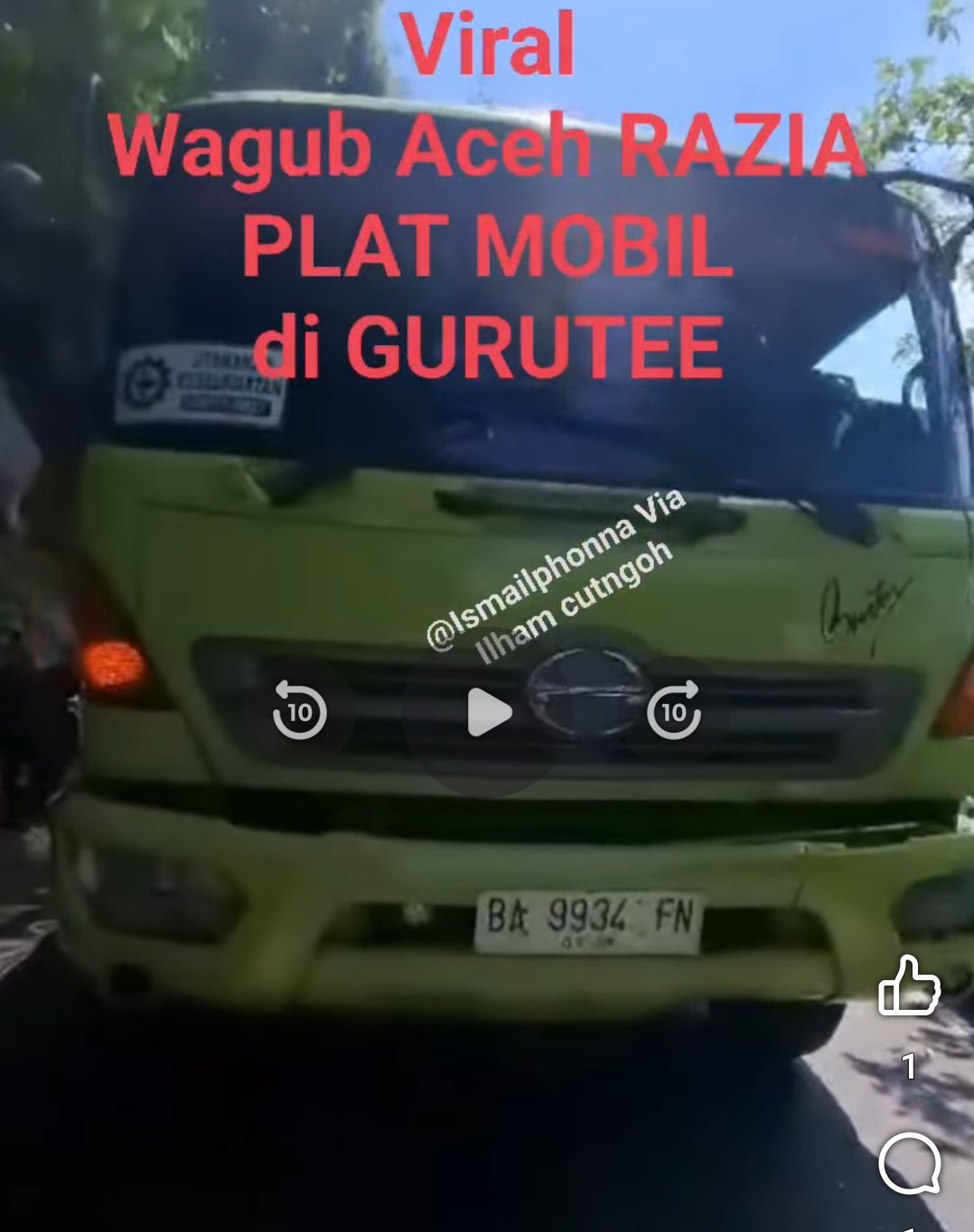 Wakil Gubernur Aceh Hentikan Teuk Plat BA di Gunung Gurutee