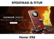 Outdoor & Gaming? Honor X9d Tahan Air & Powerfull!