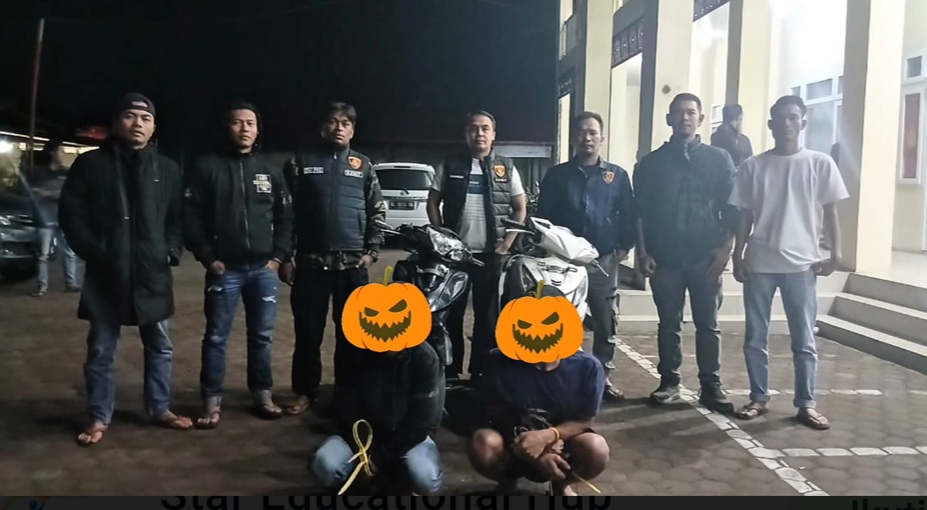 Dua tersangka curanmor yang berhasil diringkus (dok Ist).