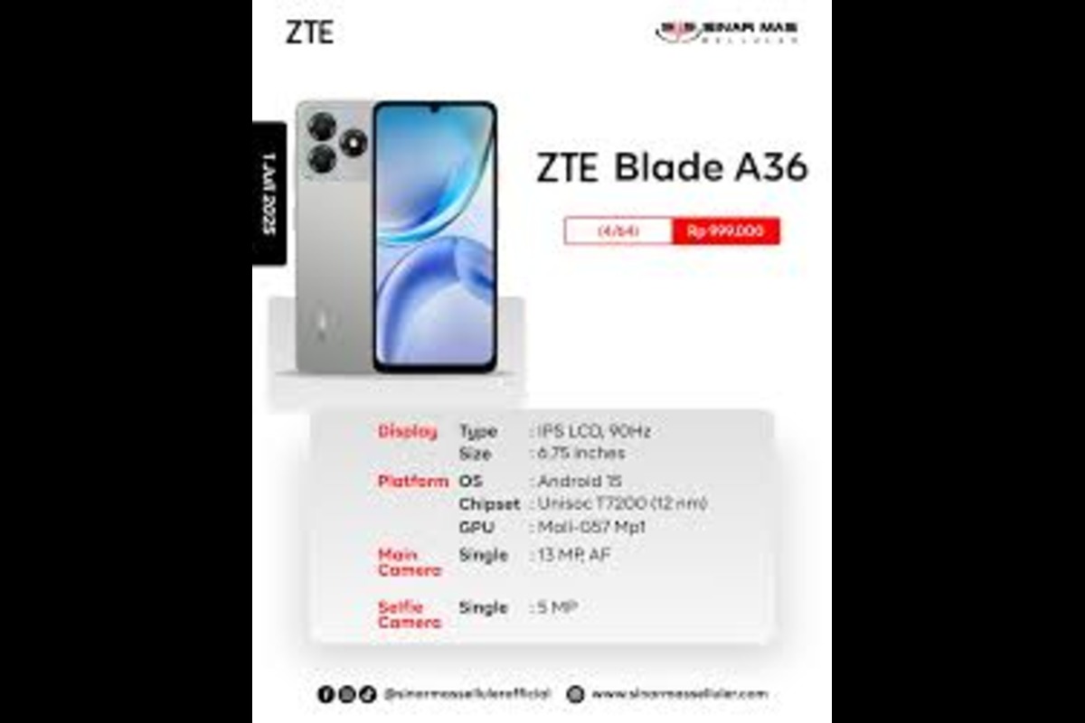 Smartphone Murah ZTE Blade A36