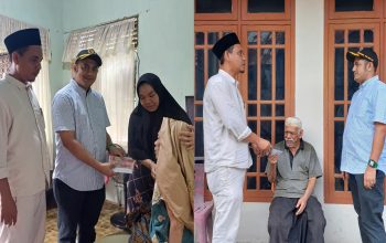Anggota DPRK Banda Aceh Faisal Ridha Menyerahkan Bantuan Baitul Mal kepada Warga Fakir Uzur di Gampong Lamtemen Timur