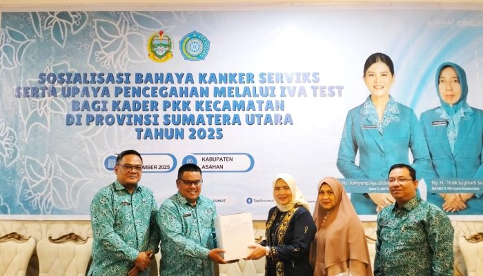 TP PKK Sumut Sosialisasi IVA Test dan Berikan Bantuan di Asahan