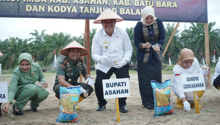Forkopimda Asahan Dukung Tanam Padi Gogo Kodim 0208/AS