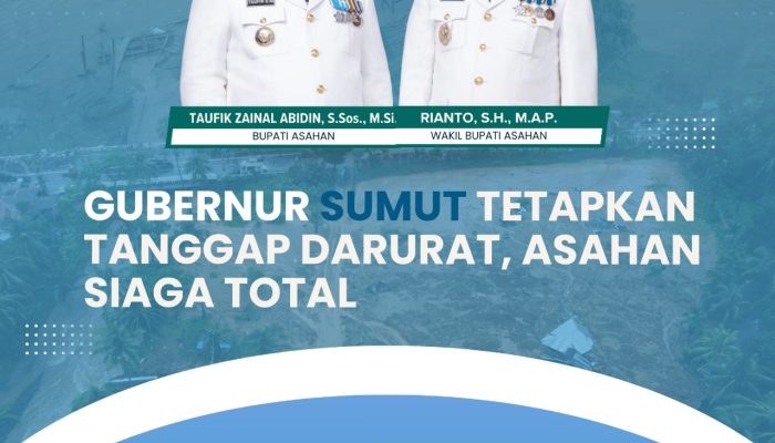 Gubernur Sumut Tetapkan Status Tanggap Darurat, Pemkab Asahan Perkuat Kesiapsiagaan