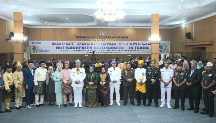 Bupati Asahan Hadiri Rapat Paripurna Istimewa HUT Kabupaten Batubara ke-19 Tahun