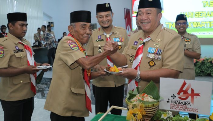 Pengukuhan Bupati Sebagai Ketua Mabicab Pramuka Asahan