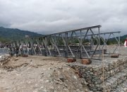Kolaborasi  BPJN Aceh dan Kodam Iskandar Muda Bangun Jembatan Bailey di Beutong Ateuh Benggala