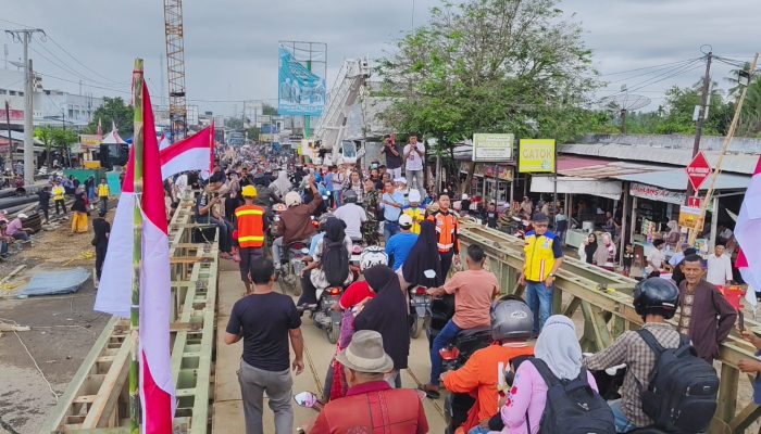 Jembatan Bailey Kutablang Resmi Dibuka untuk Umum, Jalur Medan–Banda Aceh Kembali Lancar