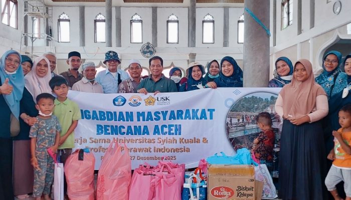 Kolaborasi Dosen dan Profesor Keperawatan, USK Perkuat Respons Bencana di Pidie Jaya