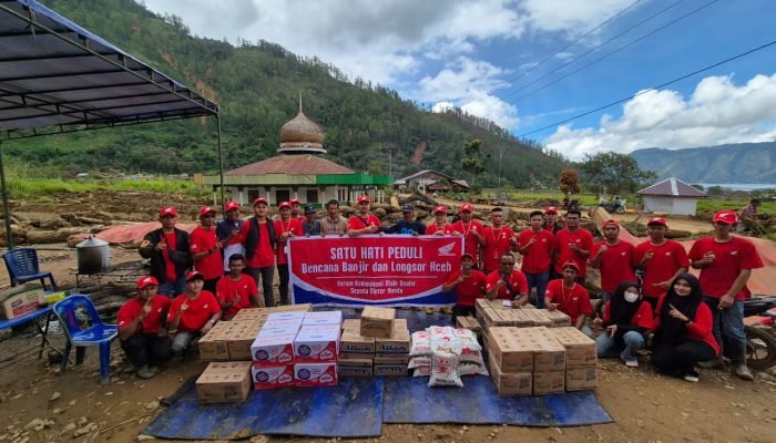 Astra Honda Motor dan Capella Honda Serahkan Bantuan Kemanusiaan Untuk Warga Takengon dan Bener Meriah