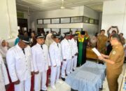 Wakil Bupati Pidie Alzaizi Melantik Keuchik di Kecamatan Muara Tiga