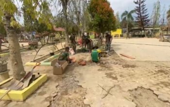 Fasilitas Hancur Pascabanjir, TNI Renovasi SD Rusak di Aceh Tamiang