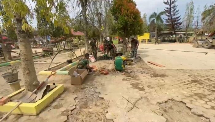 Fasilitas Hancur Pascabanjir, TNI Renovasi SD Rusak di Aceh Tamiang
