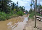 Diterjang Hujan, Jalan di Pedalaman Aceh Timur Jadi Kubangan Lumpur
