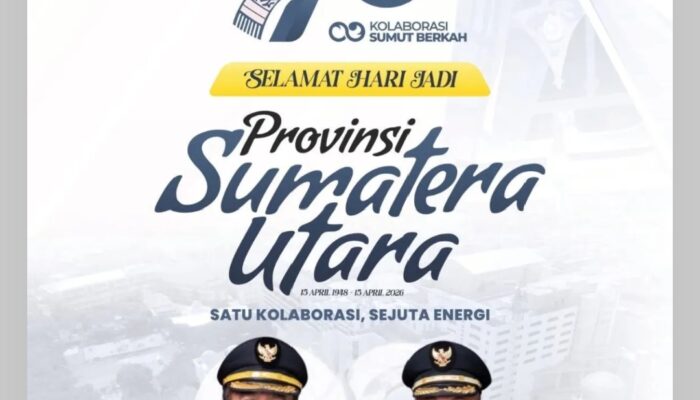 Pemkab Asahan Ucapkan Selamat Hari Jadi ke-78 Provinsi Sumatera Utara