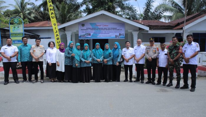 Tim TP PKK Kabupaten Asahan Pembinaan  Desa Danau Sijabut Persiapan Lomba PHBS