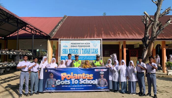 Satlantas Aceh Utara Edukasi Pelajar Tertib Berlalu Lintas