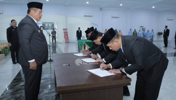 Bupati Asahan Lantik Pejabat Pimpinan Tinggi Pratama