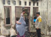Kapolsek Baktiya Barat Salurkan Bantuan Sembako untuk Korban Kebakaran di Cot Laba