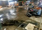 Akibat Curah Hujan, Saluran Kota Panton Labu Kian Meluap