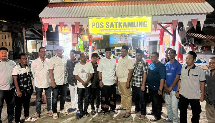 Kapolres Lhokseumawe Tinjau Pos Siskamling Pusong