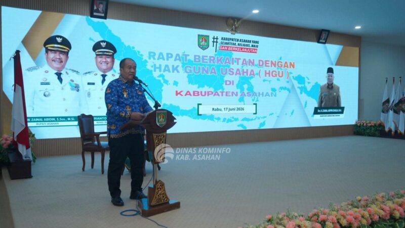 Bupati Asahan Buka Rapat Berkaitan Hak Guna Usaha (HGU)
